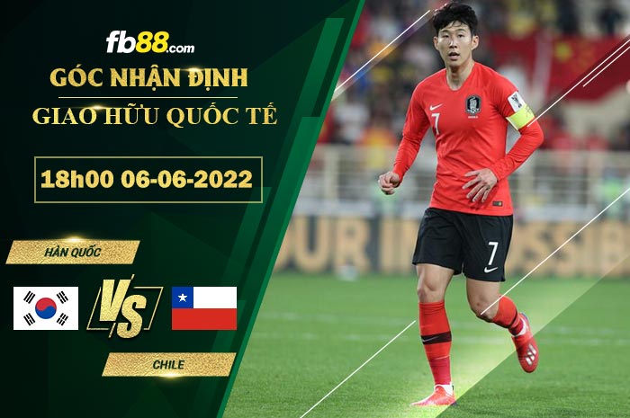 Fb88 soi kèo trận đấu Hàn Quốc vs Chile